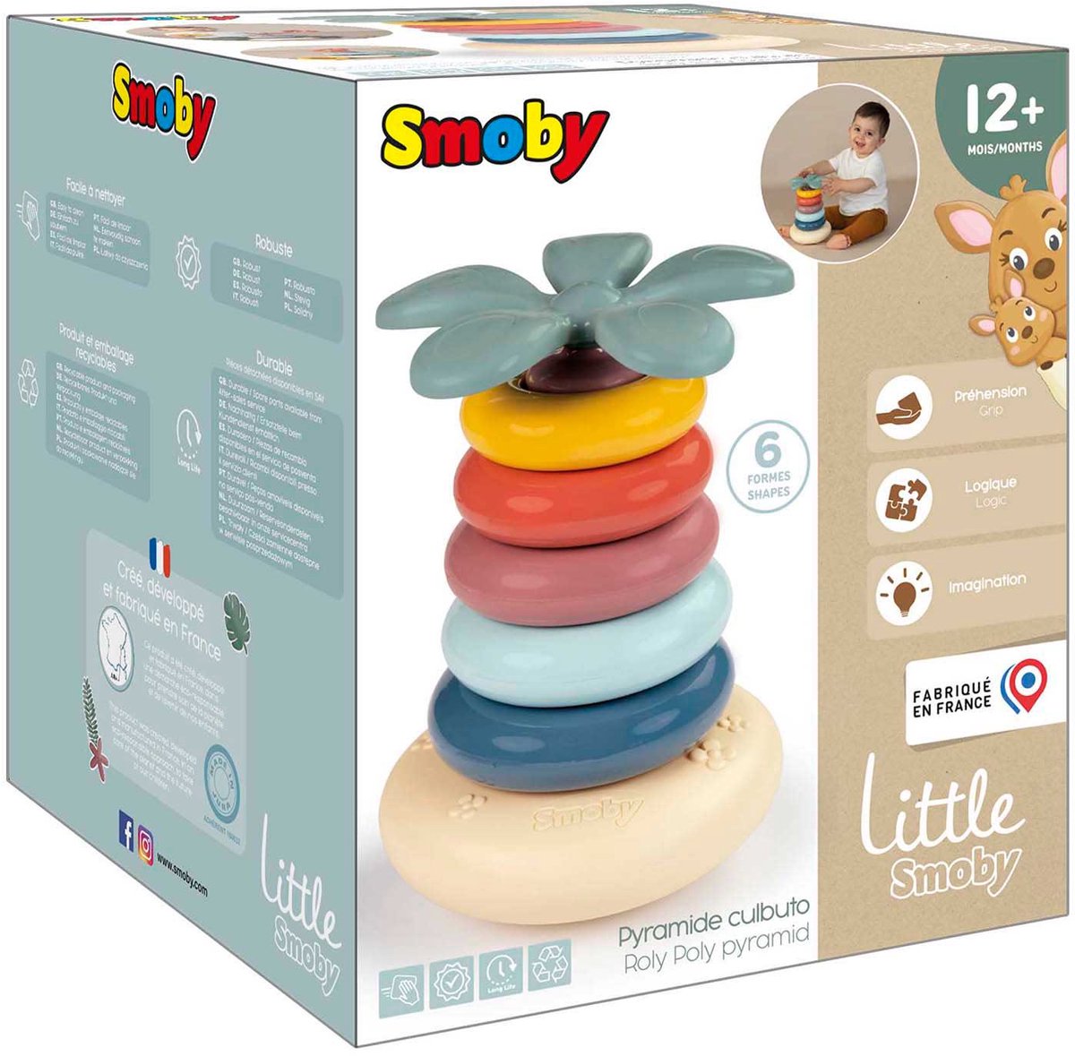 Little Smoby Roly Poly Stapelpiramide - 6dlg.