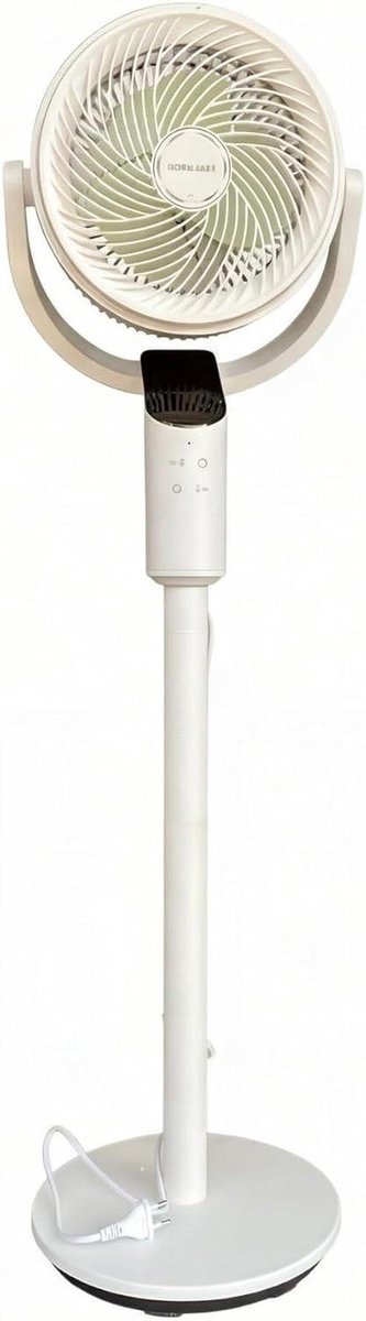 Staande Ventilator - Stille Ventilator - Ruimte Koelen - Intelligente Luchtcirculatie - Verstelbare Hoogte - Groen