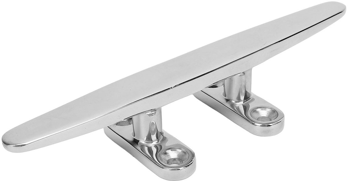 ONF3 - RVS Boot Cleat - Duurzaam en Betrouwbaar - 8 Inch - Geschikt voor Jachten en Speedboten - Robuuste Bevestiging - Ideaal voor Wateractivit...