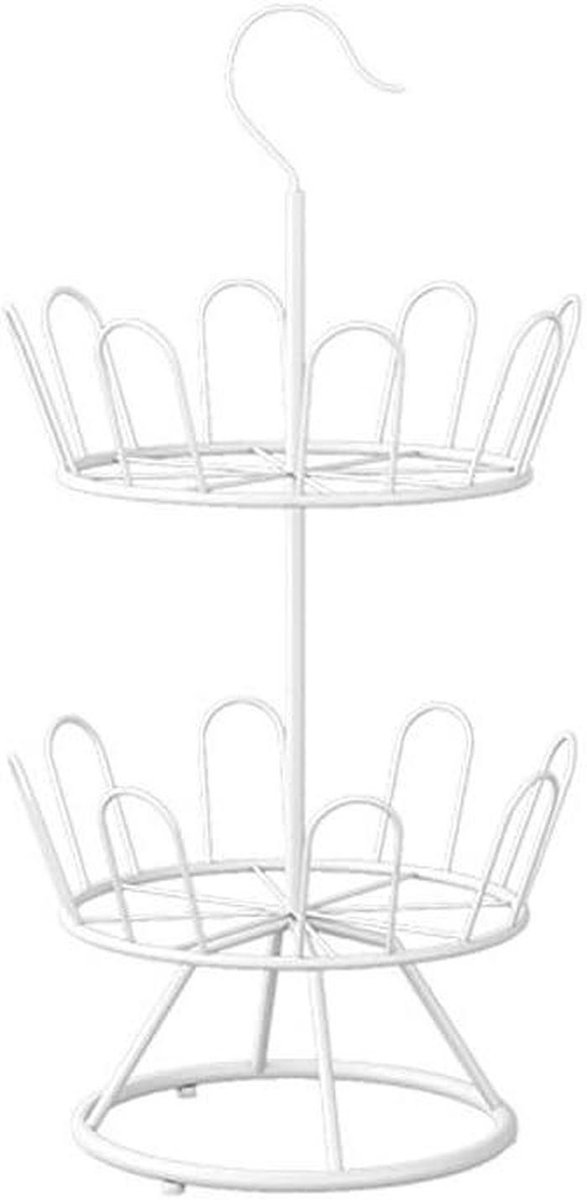 Schoenenorganizer - Schoenenrek - Huis Opruimen - Met Haken - 72 cm Hoog - Wit