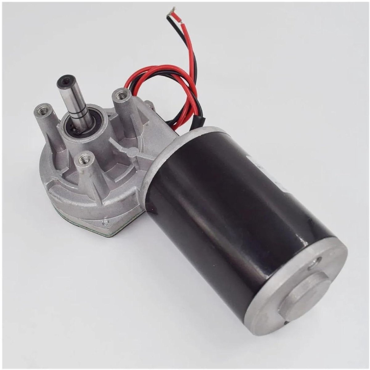 Wormwiel Motor - Reductiemotor - Barbecue Aandrijving - 80W Vermogen - 40 Tpm - Zilver
