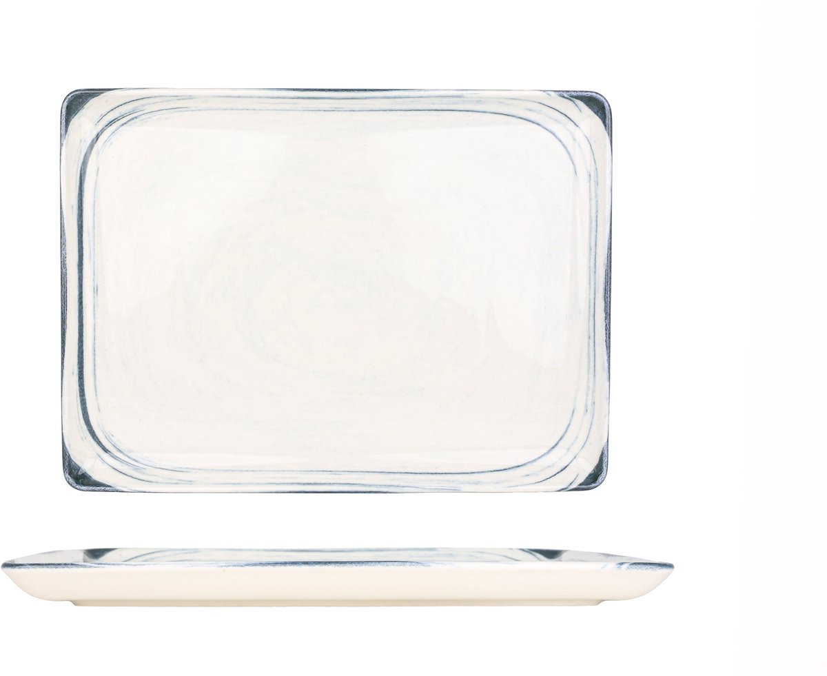 Kütahya Porselen Serveerschaal - Frame - Porselein - 27x20 cm - set van 2