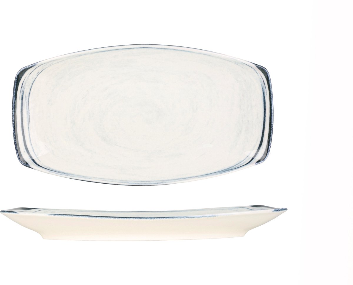 Kütahya Porselen Serveerschaal - Frame - Porselein - 27x16 cm - set van 2