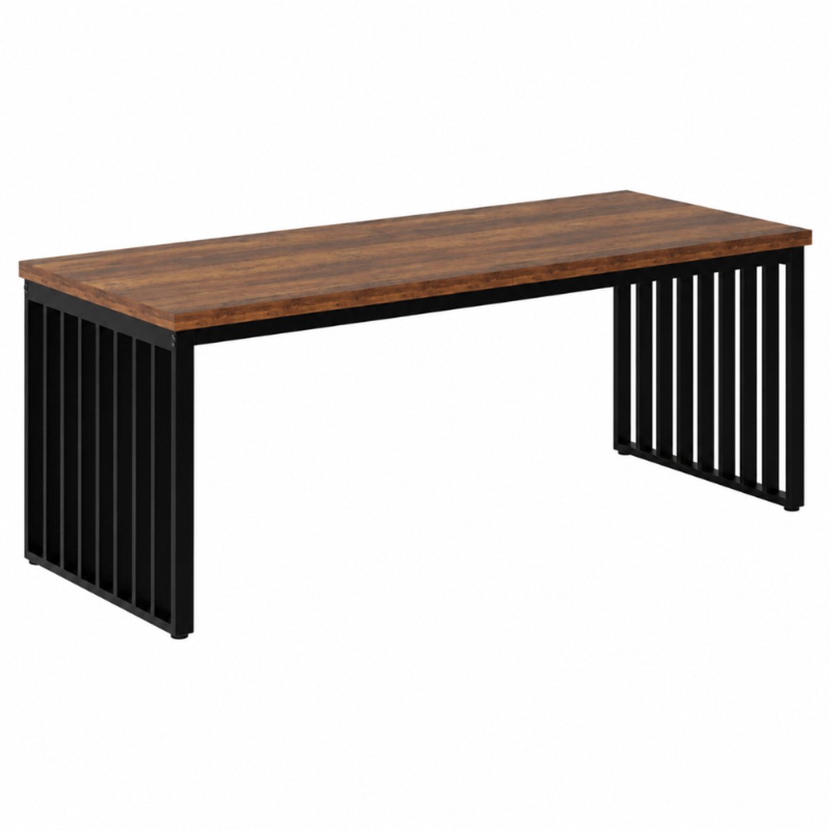 C. , R. E. CORE Industriële Eettafel - Keukentafel - Dinertafel voor 4 tot 6 personen - Eetkamertafel - 180x70x75cm - Rustiek bruin