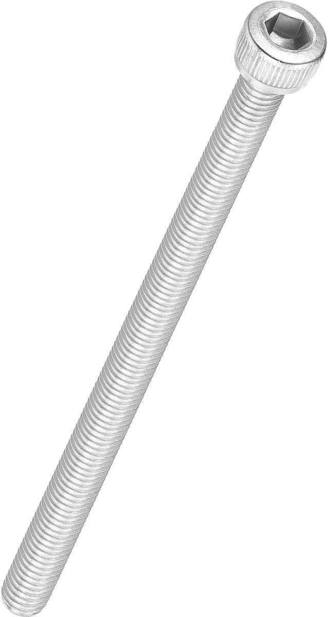 aladdien - 6 stuks zeskantige cilinderkopschroeven - M5-0,8 x 80 mm - Roestvrij staal 304 - Volledige schroefdraad - Allen Drive - Voor 3D-printer v..
