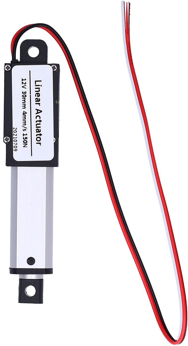 aladdien - Mini Elektrische Linear Actuator - 30mm Stroke Actuator - Betrouwbare Prestaties - Waterdicht - DC 12V - Ideaal voor automatisering - Ges...