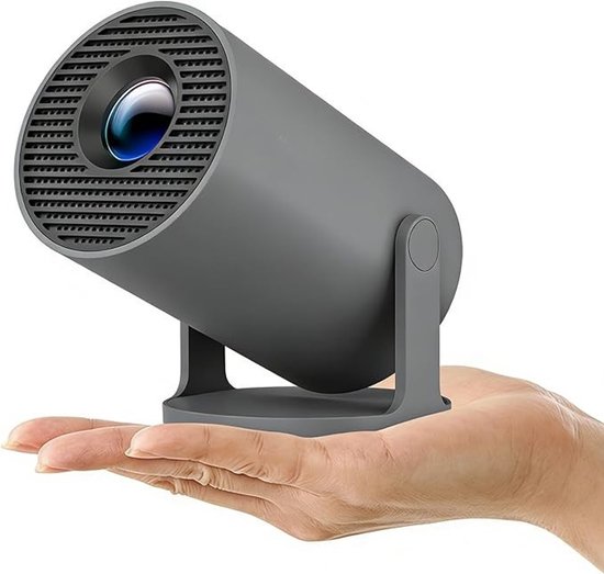 SNJY® Mini Beamer – Mini Projector – Beamer 4k – 1080P Full HD – 180° Draaibaar – Zwart