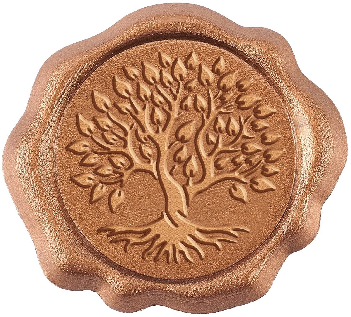 aladdien - Wax Seal Stickers - Tree of Life Ontwerp - Zelfklevende Wascirkels - Ideaal voor Kaarten - Uitnodigingen - 50 Stuks - Unieke Stijl - 50PCS