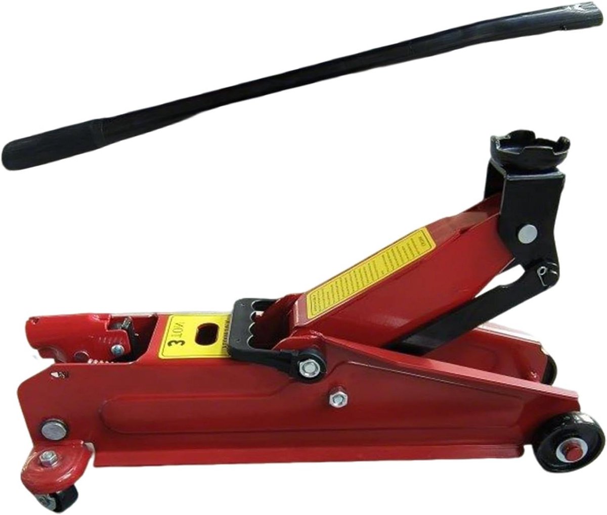 Auto Krik - Hefgereedschap - Reparatie Werk - Zware Constructie - 3 Ton Capaciteit - Zilver