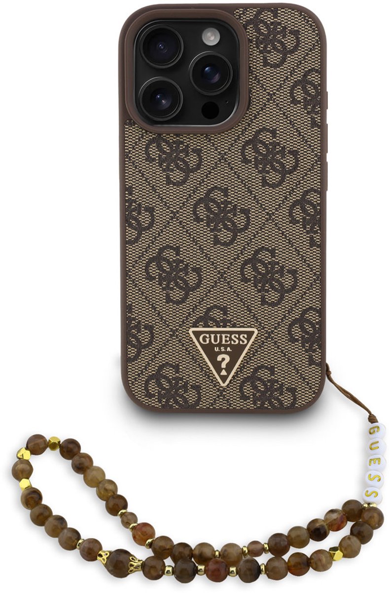 Guess telefoonhoesje voor iPhone 16 Pro Max - MagSafe - Bruin