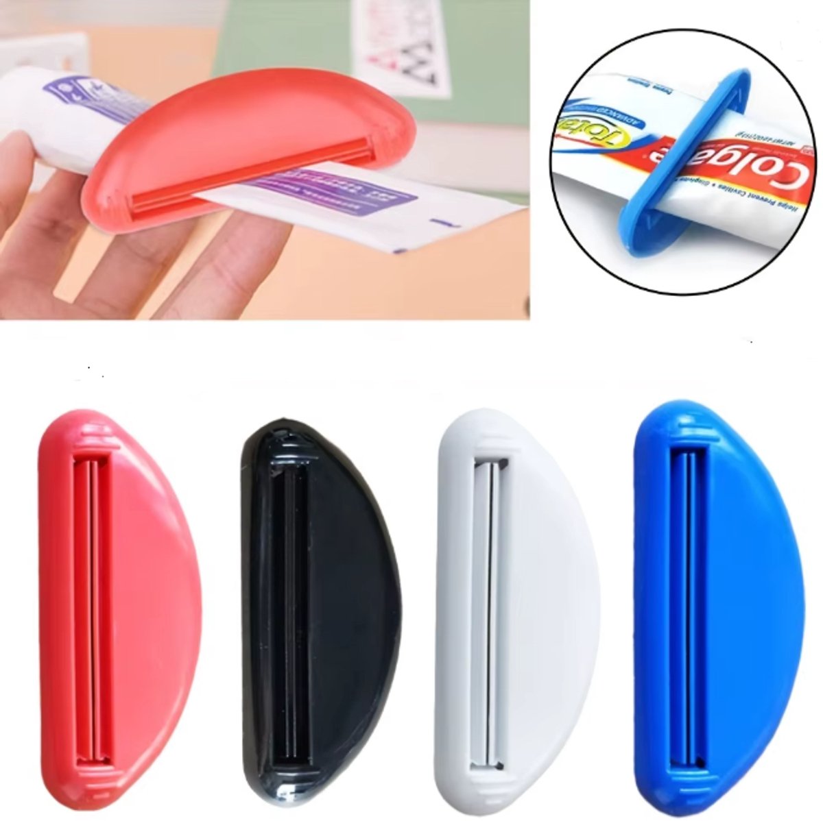 5 Stuks Stevige Metalen Tubeknijpers – Extra Groot (8,5 Cm) – Knijpt Elke Tube Tot De Laatste Druppel Leeg, Voor Tandpasta, Haarverf, Crème En Meer – Herbruikbaar & Anti-slip