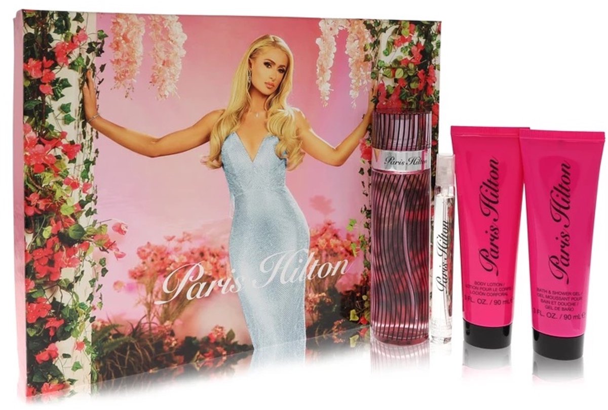 100 ml Eau De Parfum Spray + 90 ml Body Lotion + 90 ml Shower Gel + 10 ml Mini EDP Spray