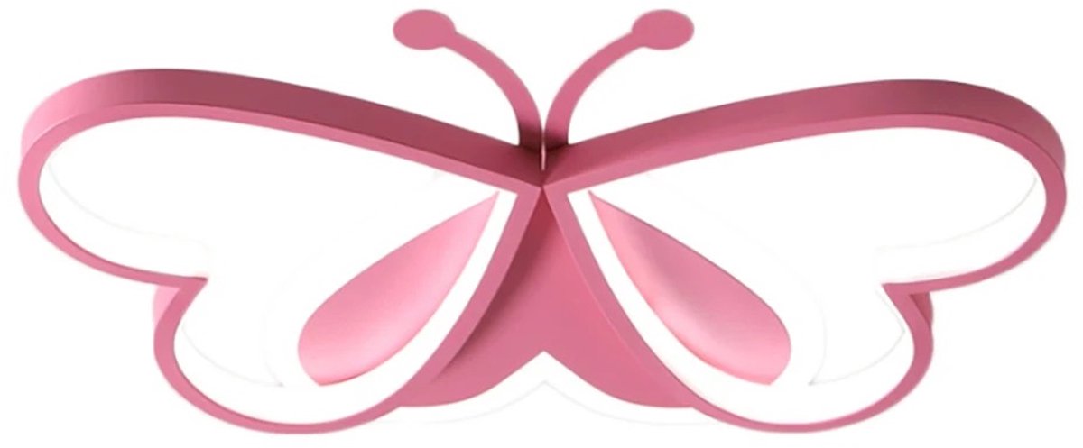 Geargalaxy Plafondlamp - Kinderkamer Lamp - Kamerlamp - Plafonnière - Verlichtingslamp - Meisjes - LED - Vlinder vorm lamp - Roze