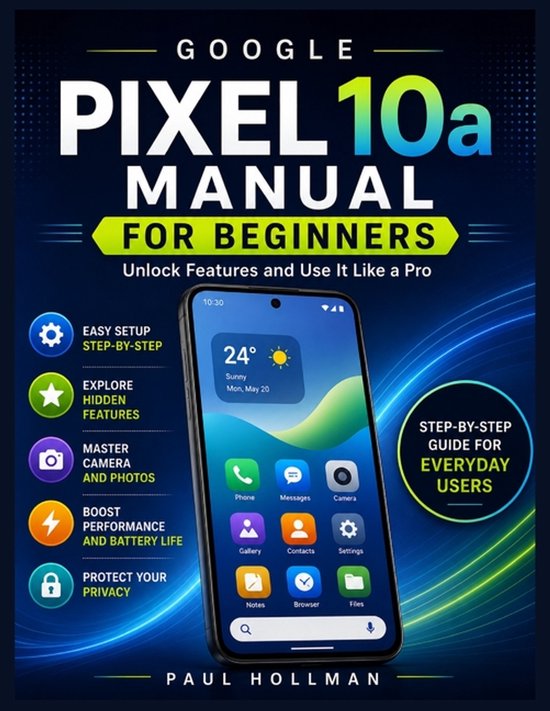 Google Pixel 10a Manual for Beginners - cover