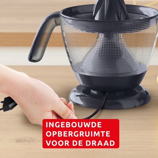 Moulinex Morning PC2M08E0 - Elektrische citruspers - Vers sap met of zonder pulp - Inhoud 800 ml - Dubbel draaiende perskegel - Compact design - Sinaasappelpers van Moulinex — afbeelding 4