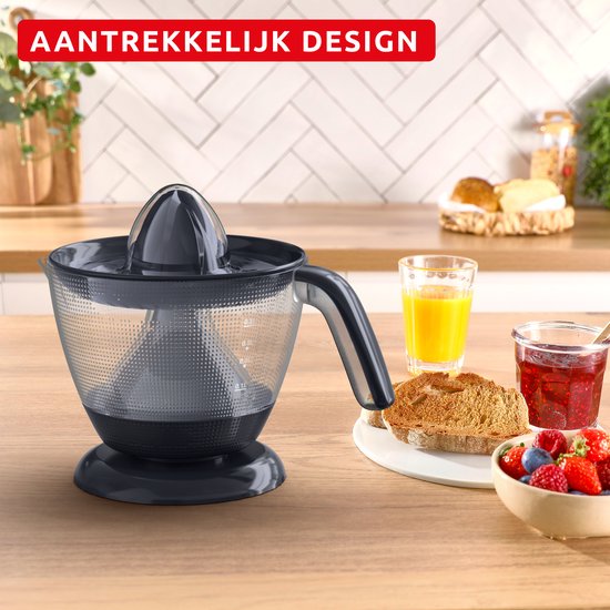 Moulinex Morning PC2M08E0 - Elektrische citruspers - Vers sap met of zonder pulp - Inhoud 800 ml - Dubbel draaiende perskegel - Compact design - Sinaasappelpers van Moulinex — afbeelding 3