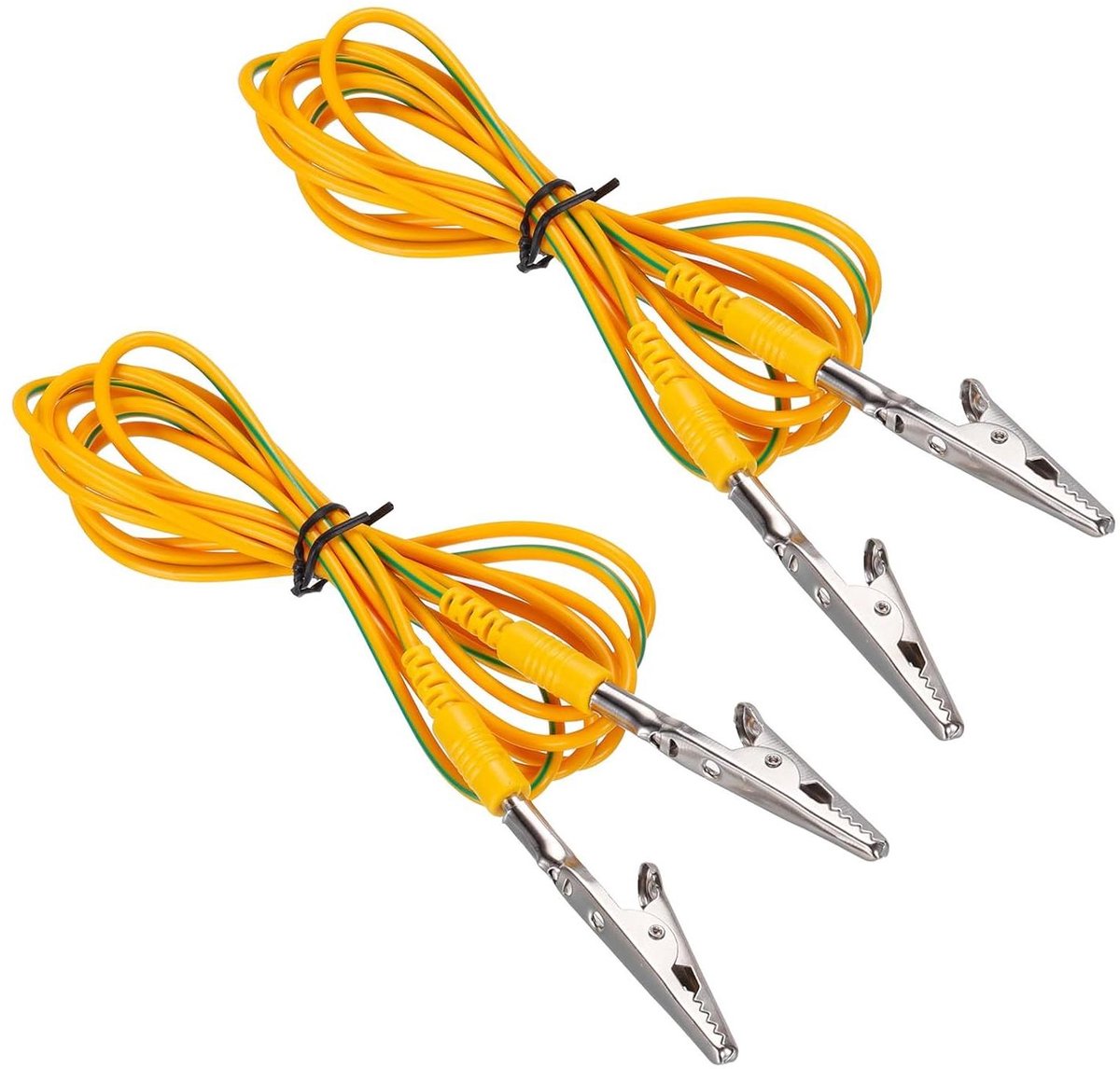 Antistatische Kabel - Kabel met Klem - Veilig Werken - Statische Ontlading - 1.8 Meter - Geel