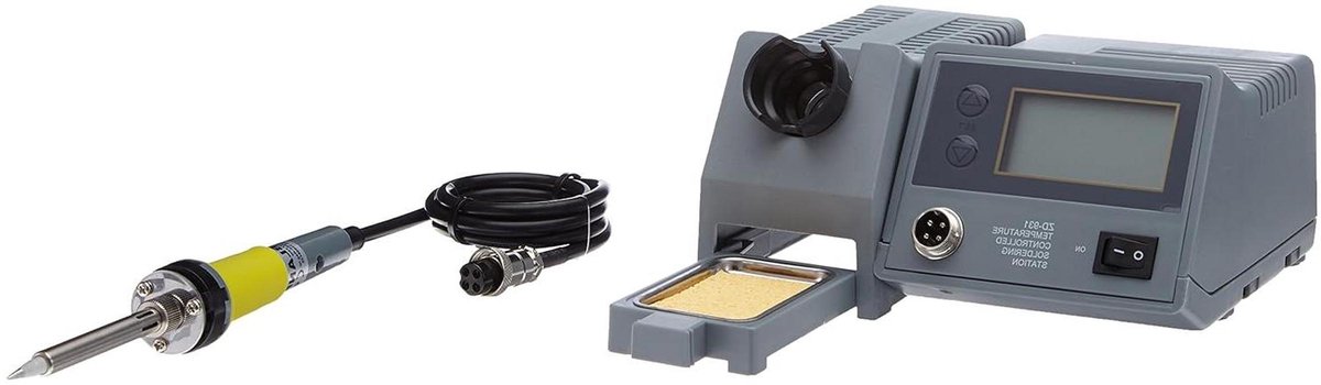 Soldeerstation LCD - Soldeerbout set - Elektronica reparatie - Temperatuur regelbaar - 48W - Zwart