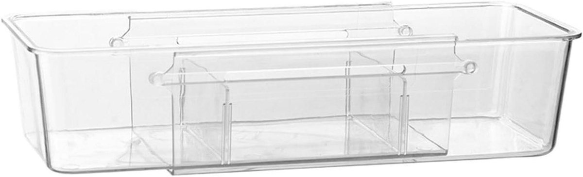 Lade Organizer - Opbergbak - Bureau Organisatie - Intrekbaar Ontwerp - 27-38.5 cm - Transparant