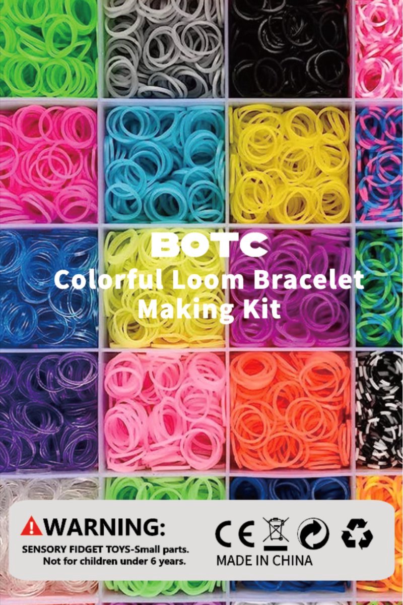 BOTC Loombandjes Starterspakket - 32 Kleuren - 2750-Delig - Loomelastiekjes - Loomen - Loom Pakket — cadeau in Spellen & Speelgoed - foto 7