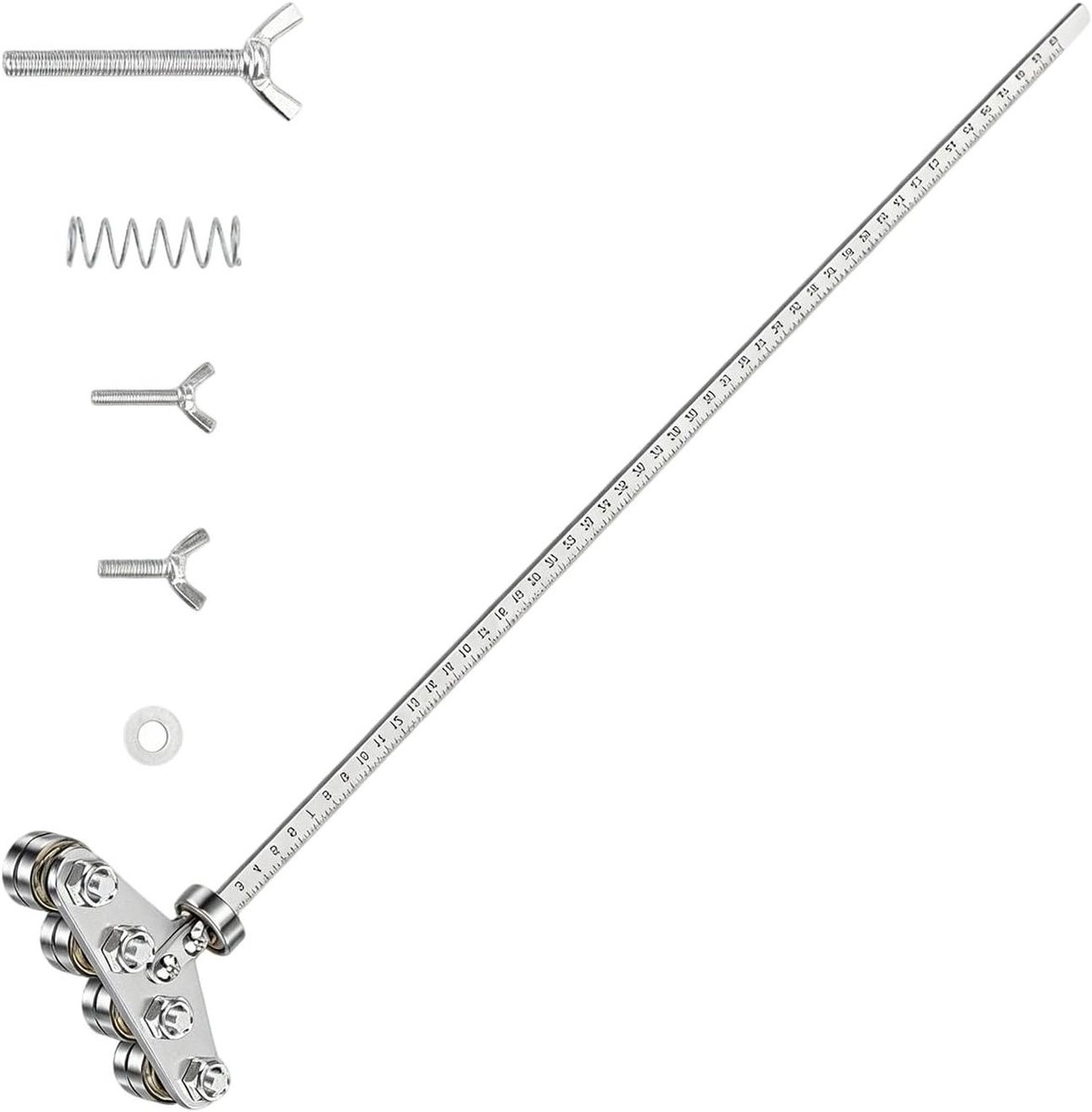 Zaagpositioneringsbeugel - Meetgeleidingsrail - Nauwkeurig Zagen - Verstelbare Gids - 23 inch - Zwart