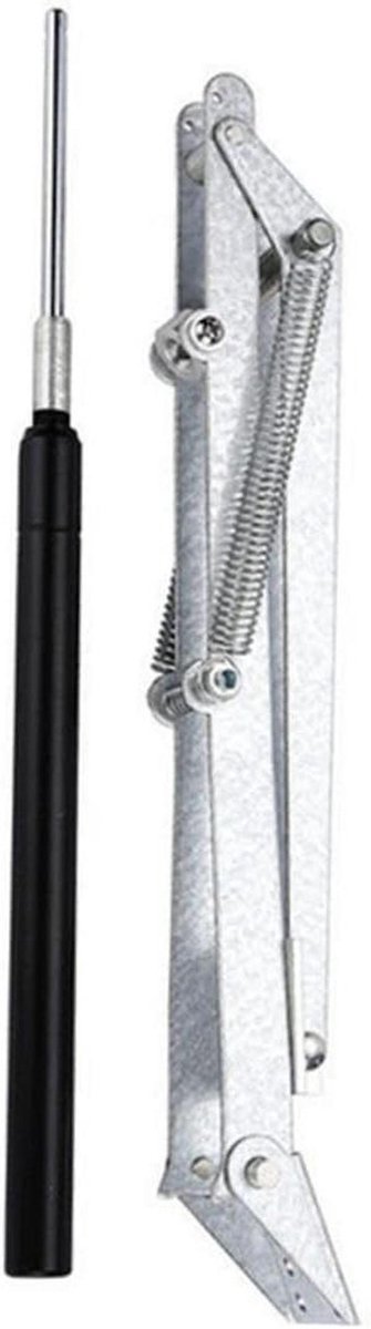 Automatische Raamopener - Kas Ventilator - Klimaatregeling Kas - Zonne-energie Aangedreven - Max 45cm Open - Zilverkleurig