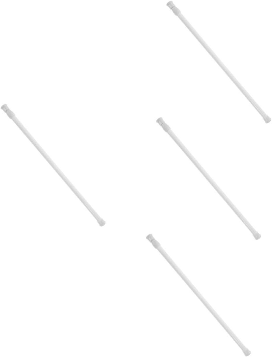Verstelbare Gordijnroede - Uitschuifbare Stang - Ruimte Benutten - Zonder Boren - 40-70 Cm - Wit