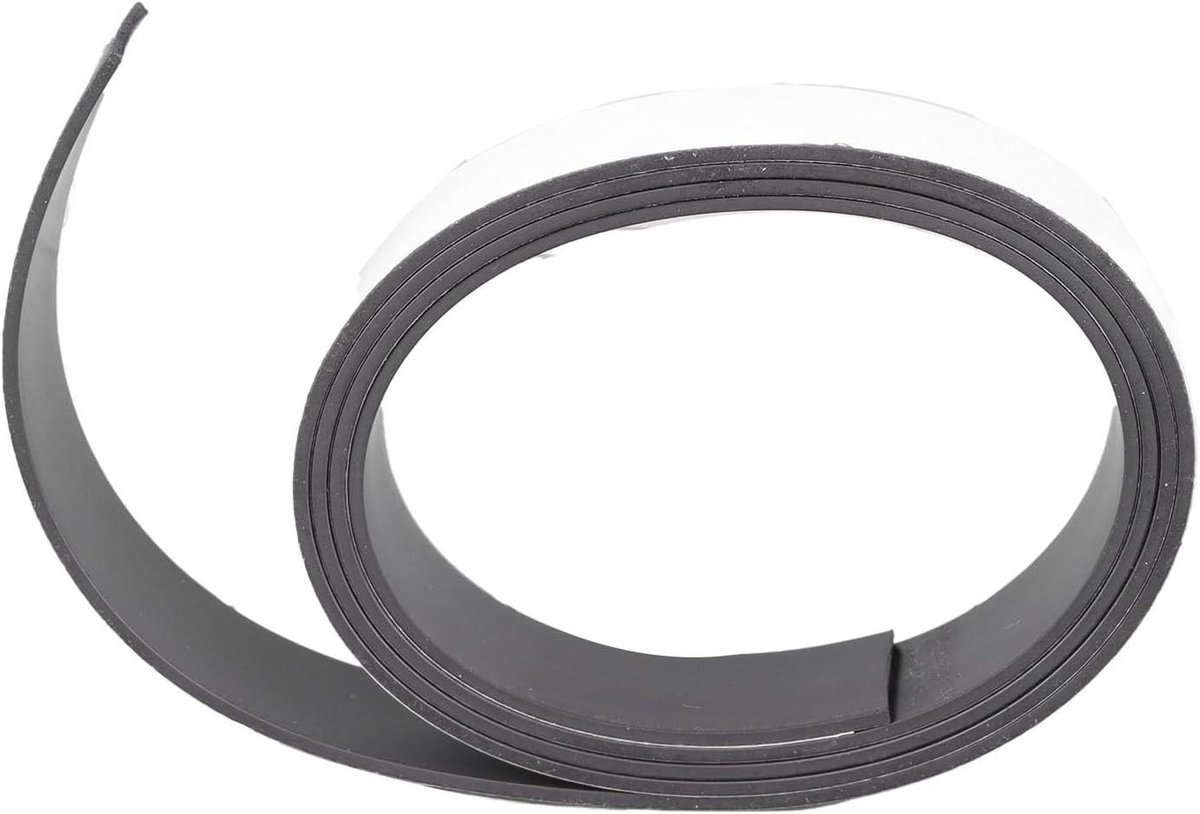 Magneetstrip Rol - Flexibele Tape - Hobby & Klussen - Zelfklevend - 10 Meter - Zwart
