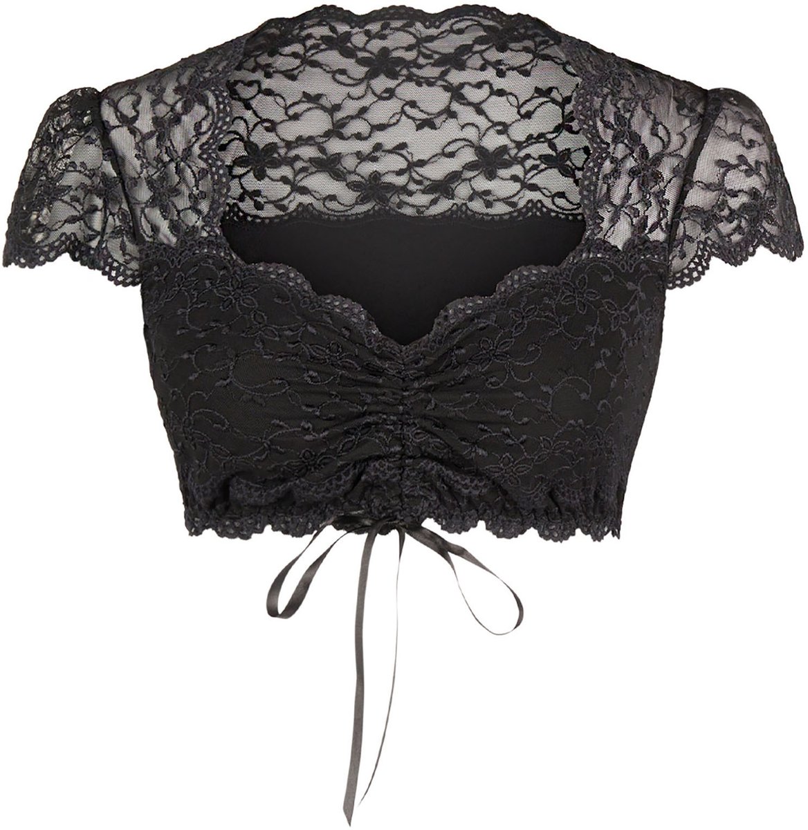 Dirndlblouse kortarm Nina