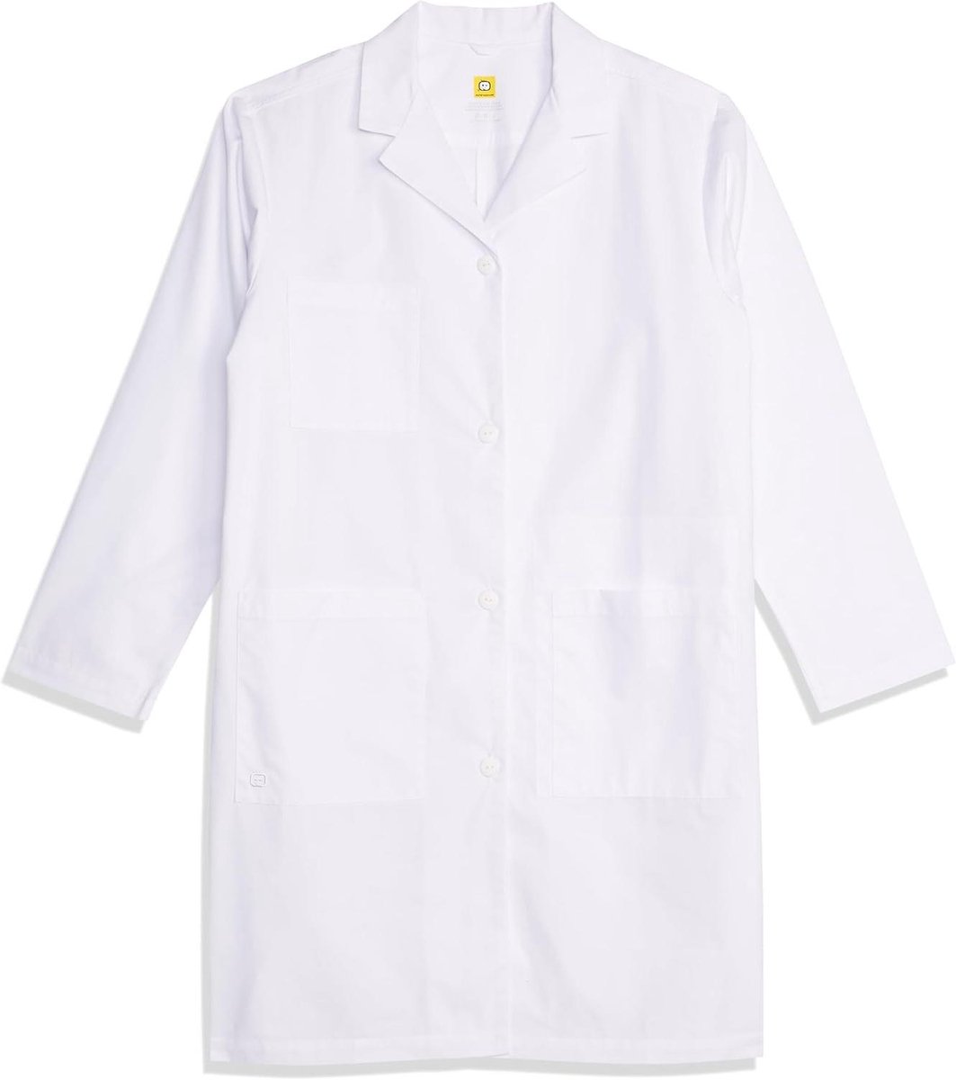 Lange Labjas - Werkjas Heren - Professioneel Gebruik - Zachte Premium Stof - Maat XS - Wit