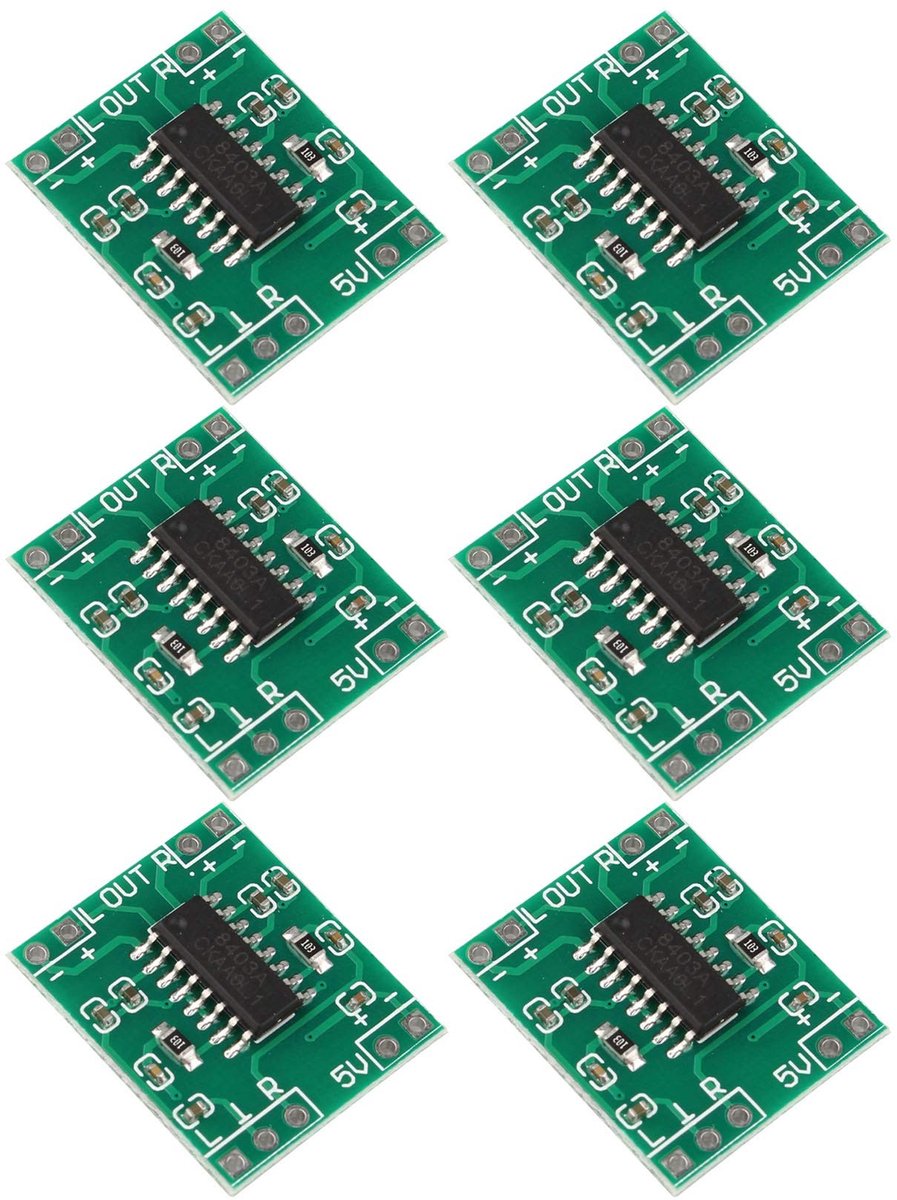 aladdien - Digitale Versterker - 2x3W Class D - Compact formaat - Audio Module - Hoogwaardige geluidskwaliteit - Geschikt voor muziek - Mini formaat