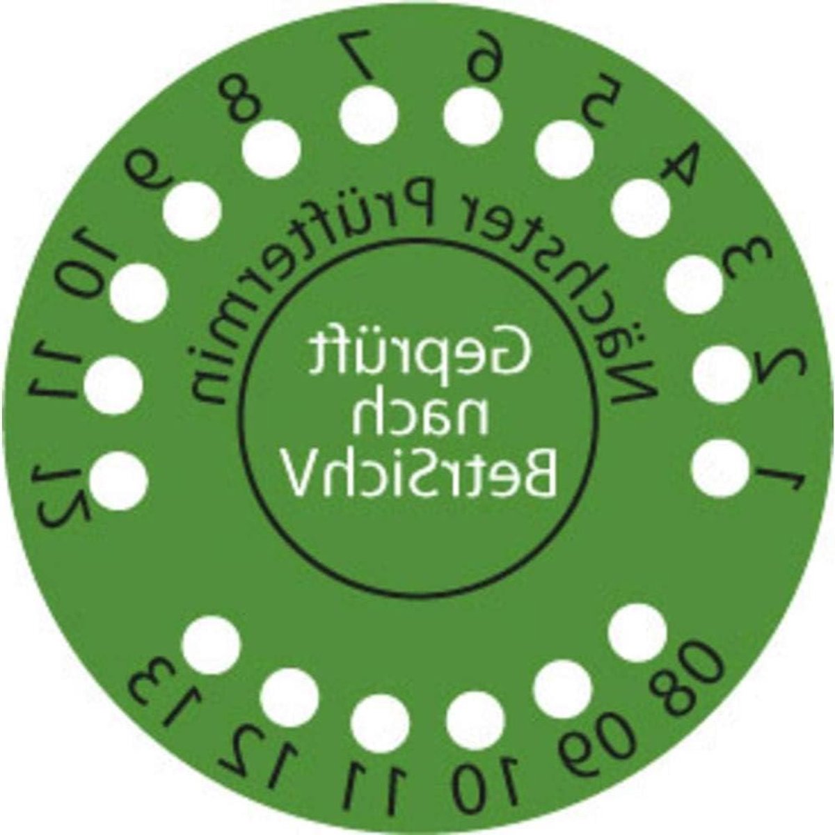 Teststickers - Apparaatlabels - Waardebeoordeling - Rechthoekig ontwerp - 1 stuk - Wit