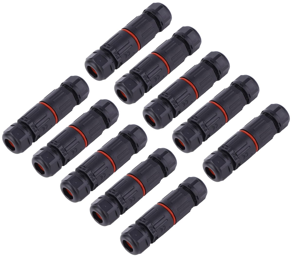 SPHProducts - IP68 Waterdichte Kabelconnectoren - 3 Polige Junction Box - Buiten gebruik - Waterdicht - Kabelverbinding - 10 Stuks - Geschikt voor buit...