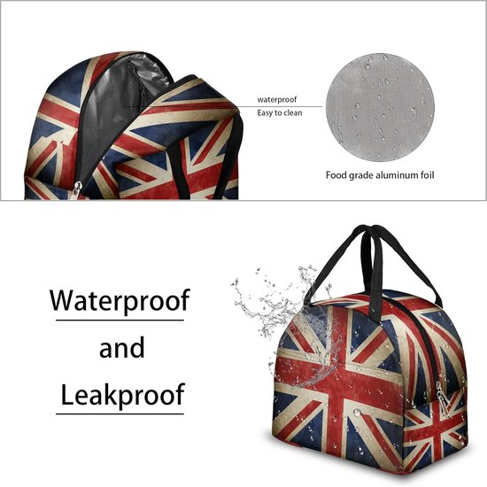Broodtrommel Tas - Lunchtas - Eten meenemen - Waterdicht en Geïsoleerd - 25 x 17 x 225 cm - Meerdere Kleuren — afbeelding 2