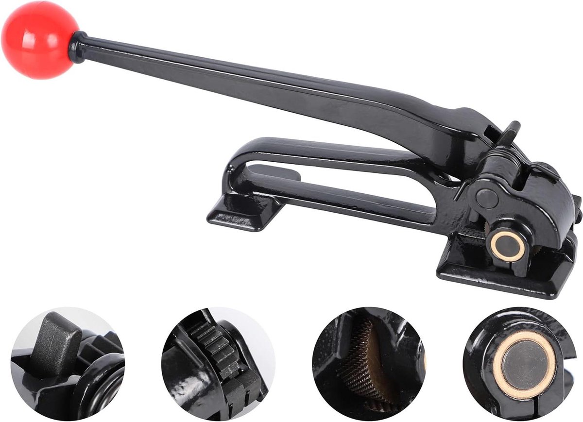 Stalen Bandspanner - Metaalband Spanner - Pallets Verpakken - Industrieel Hoogwaardig Staal - 3/8 tot 3/4 inch - Zilver