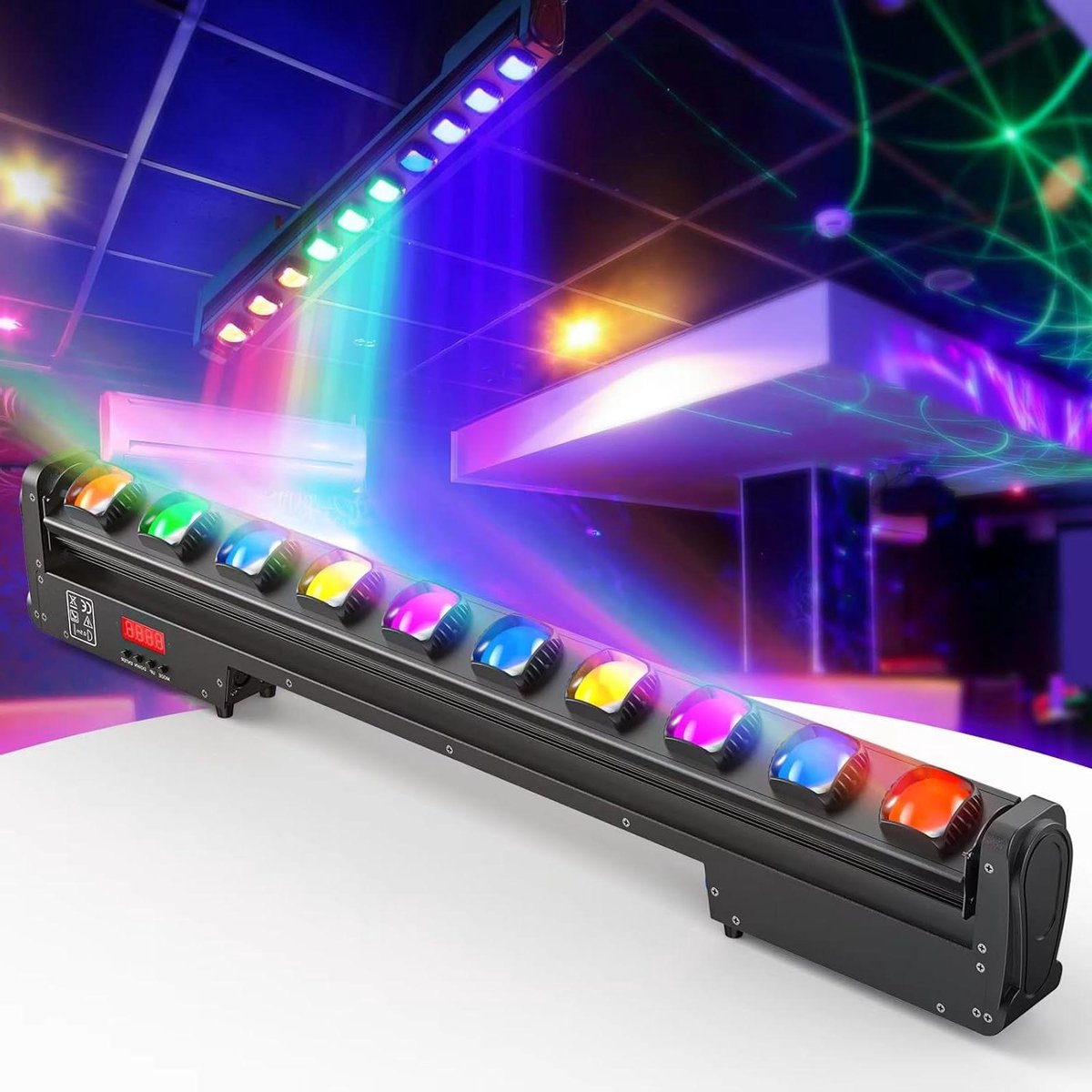 Led Podium Lichtbalk - Wandwasmachine Licht - Feestverlichting - 150° Rotatie - 10LED - Aluminium