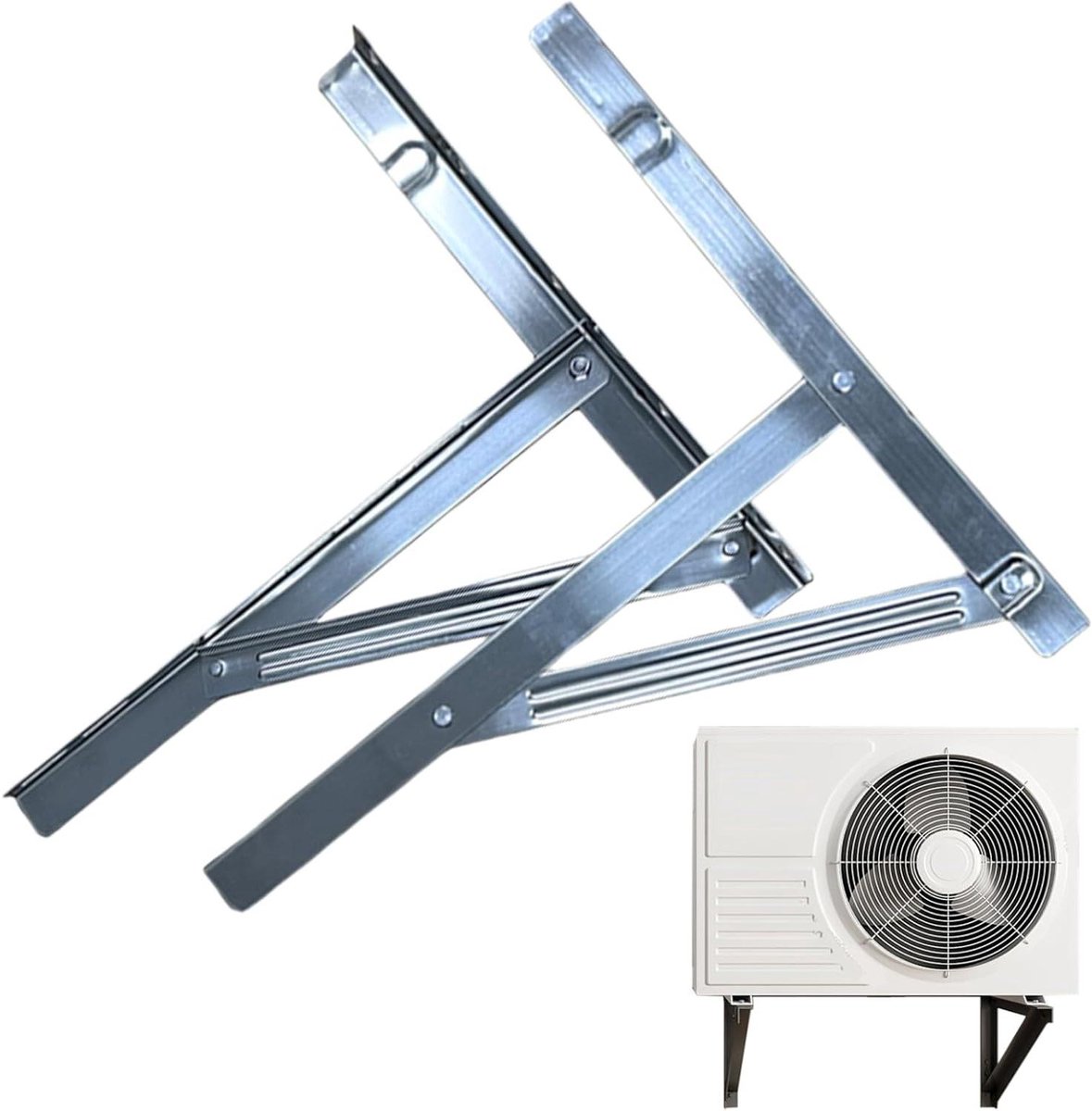 Bevestigingsbeugel - Steun Frame - Buitenunit Plaatsen - Roestvrij Staal - 50 cm - Enkel kenmerk