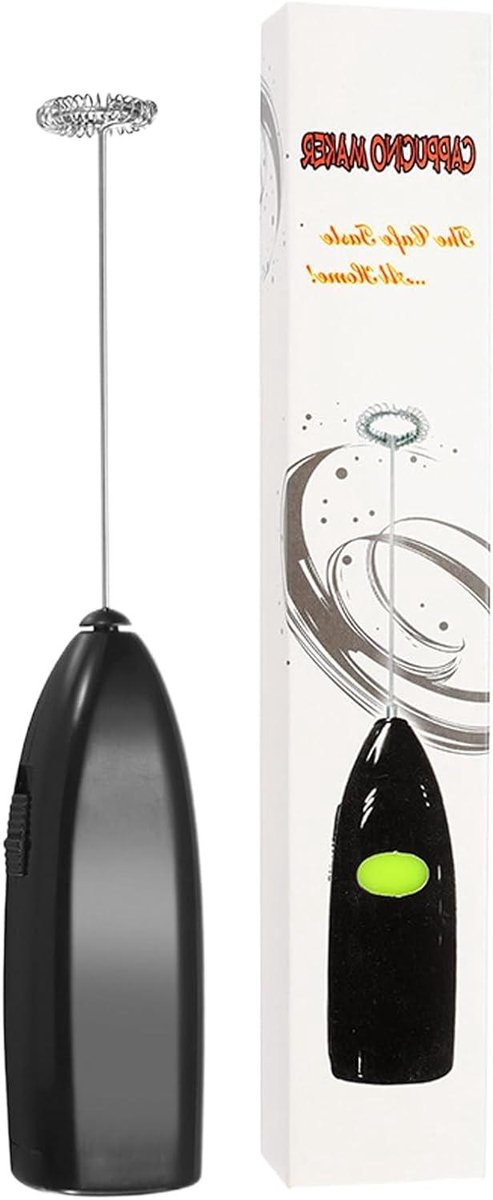Elektrische Garde - Schuimmixer Eierklopper - Melkopschuimen - USB Oplaadbaar - 20.3 cm - Zwart
