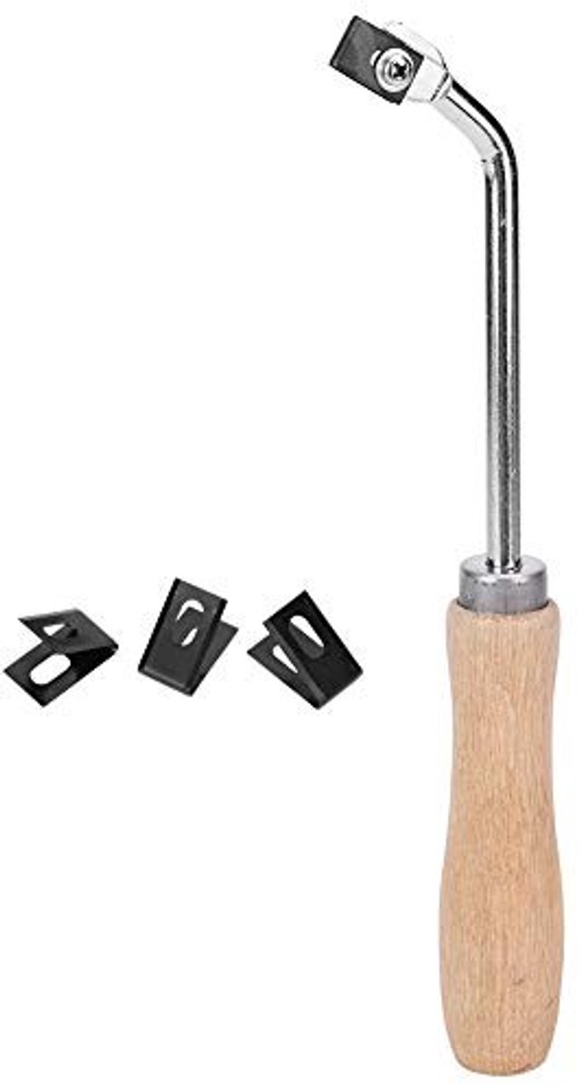 Vinyl Vloer Handgroover met 3 Vervangende Messen - PVC Lijm Gereedschap Kit
