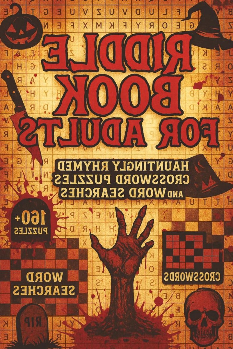 Raadselboek Voor Volwassenen - Puzzelboek Spookachtig - Hersenen Trainen - Gedichtjes en Woordzoekers - 112 Pagina's - Niet gespecificeerd