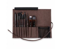 Giorgione Professionele Aquarel Penselen set 10-delig met Luxe Etui – Voor Aquarel, Gouache en Acryl - penselenset - kwasten