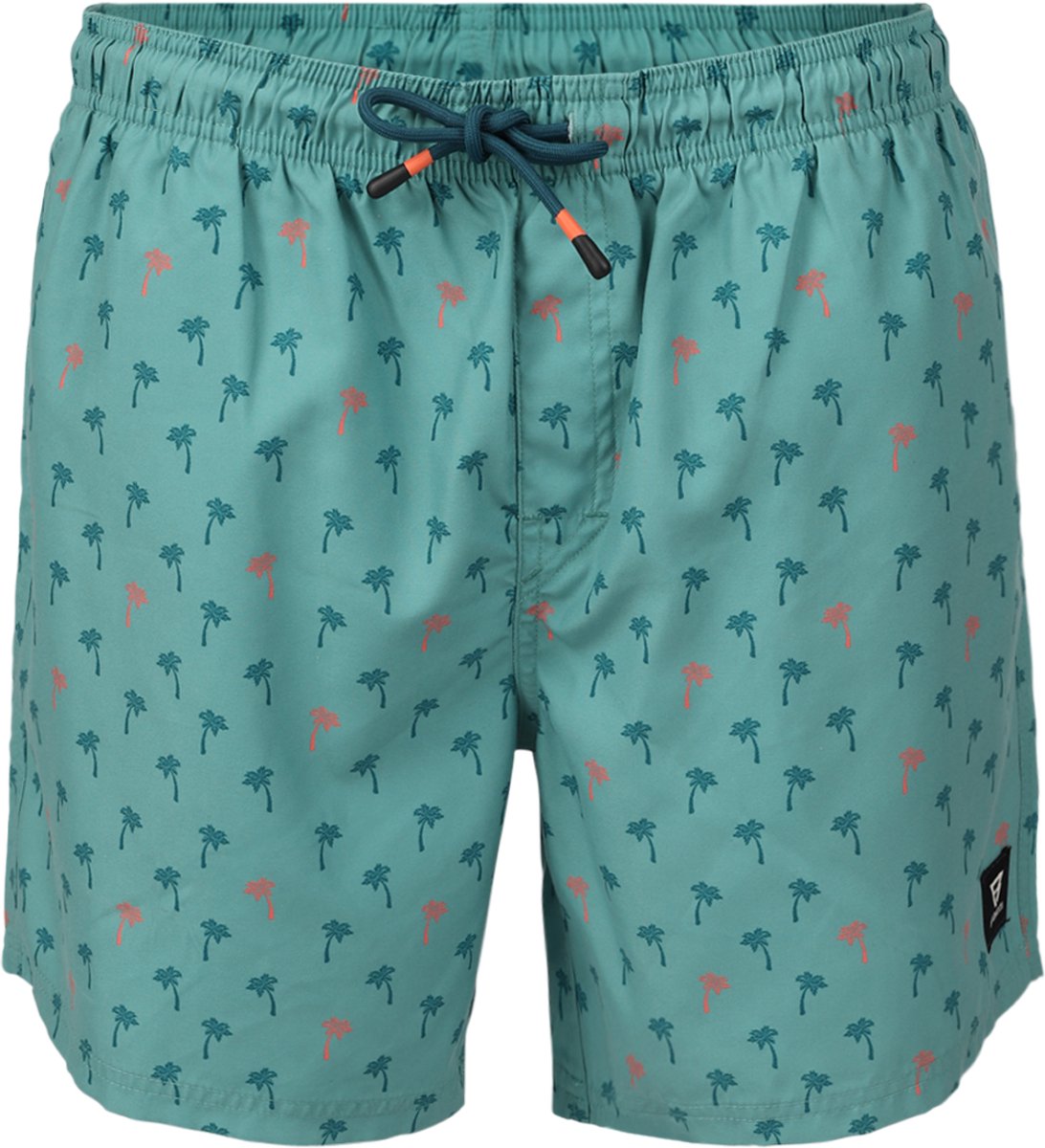 Brunotti Cester-Mini Zwembroek Mini Palm Aqua Bottle Heren 100% Recycled 4-Way Stretch Sneldrogend S Grijs