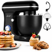 Vivid Green 1500W Keukenrobot - 5L Mengkom - 10 Snelheden - Keukenmixer - Keukenmachine - Matzwart