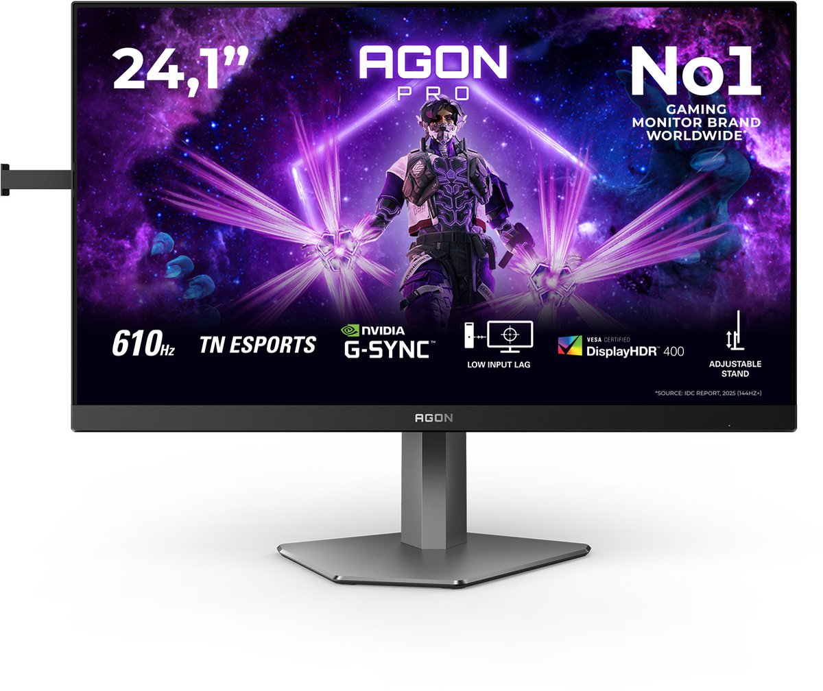 AOC G2 AG246FK6 computer monitor 61,2 cm (24.1") 1920 x 1080 Pixels Full HD LED Zwart, Grijs