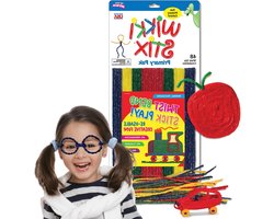 Wikki Stix - Knutselstokjes - Creatief Spelen - Origineel Pakket - 48 Stuks - Primair