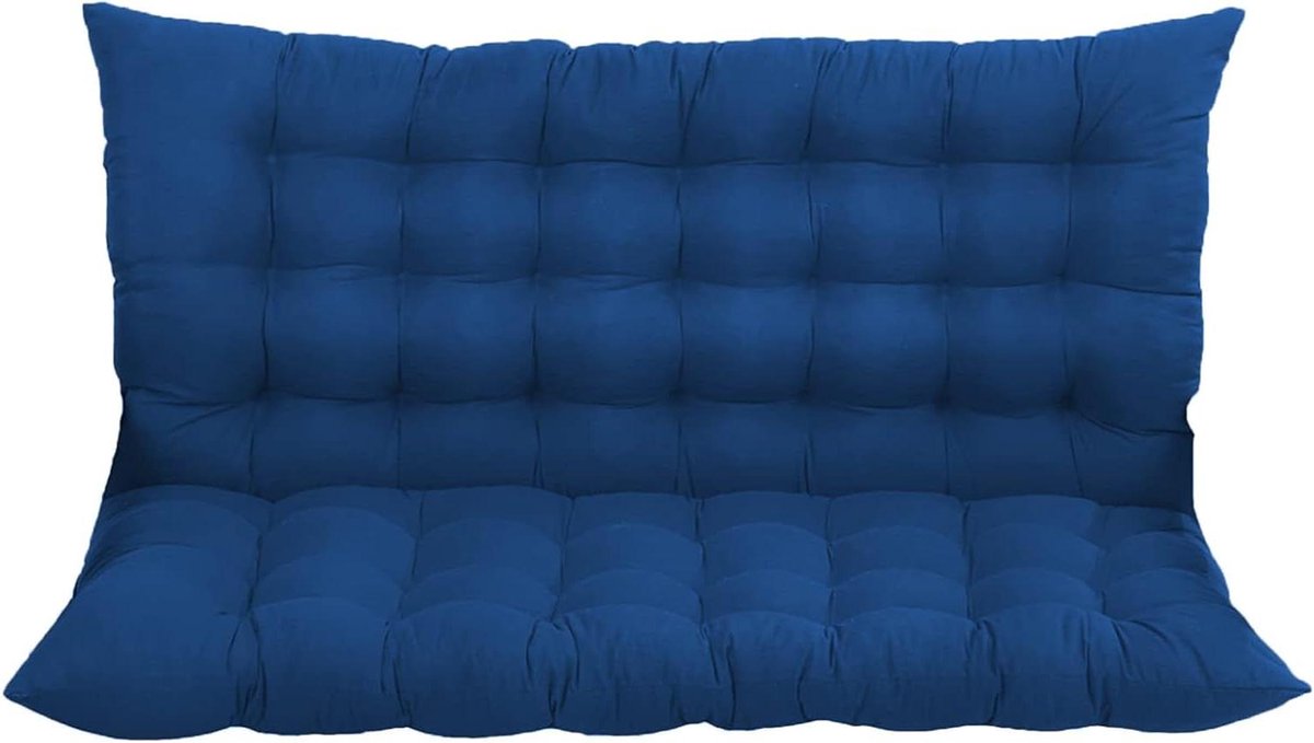 Tuinkussen - Bankkussen Vervanging - Buiten Zitten - Zacht Comfort Niet-Slip - 120 x 100 x 8cm - Koningsblauw