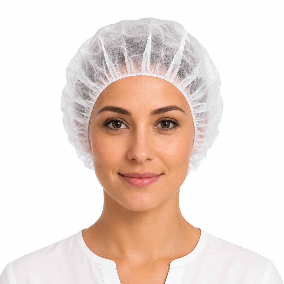 Nesto's® Stevige Haarnetjes - Haarkapjes - Horeca - Keuken - Baret Style - Wegwerp - Plastic - 100 stuks
