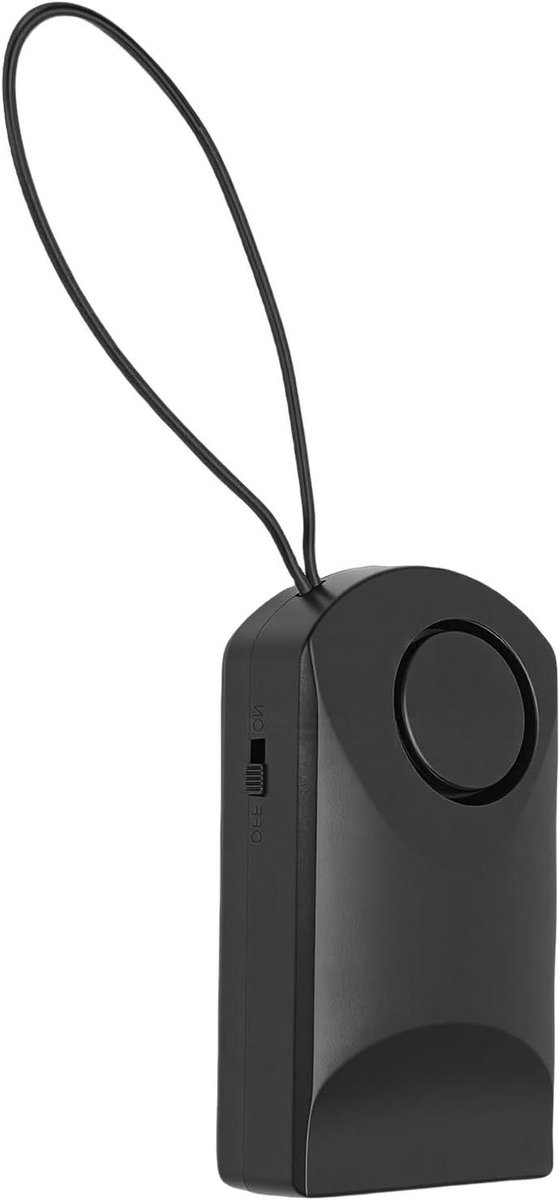 Deurklink Alarm - Beveiligingsalarm Deur - Extra Beveiliging - Aanraaksensor Vibratie - 10.1x2.6x5.5 cm - Wit
