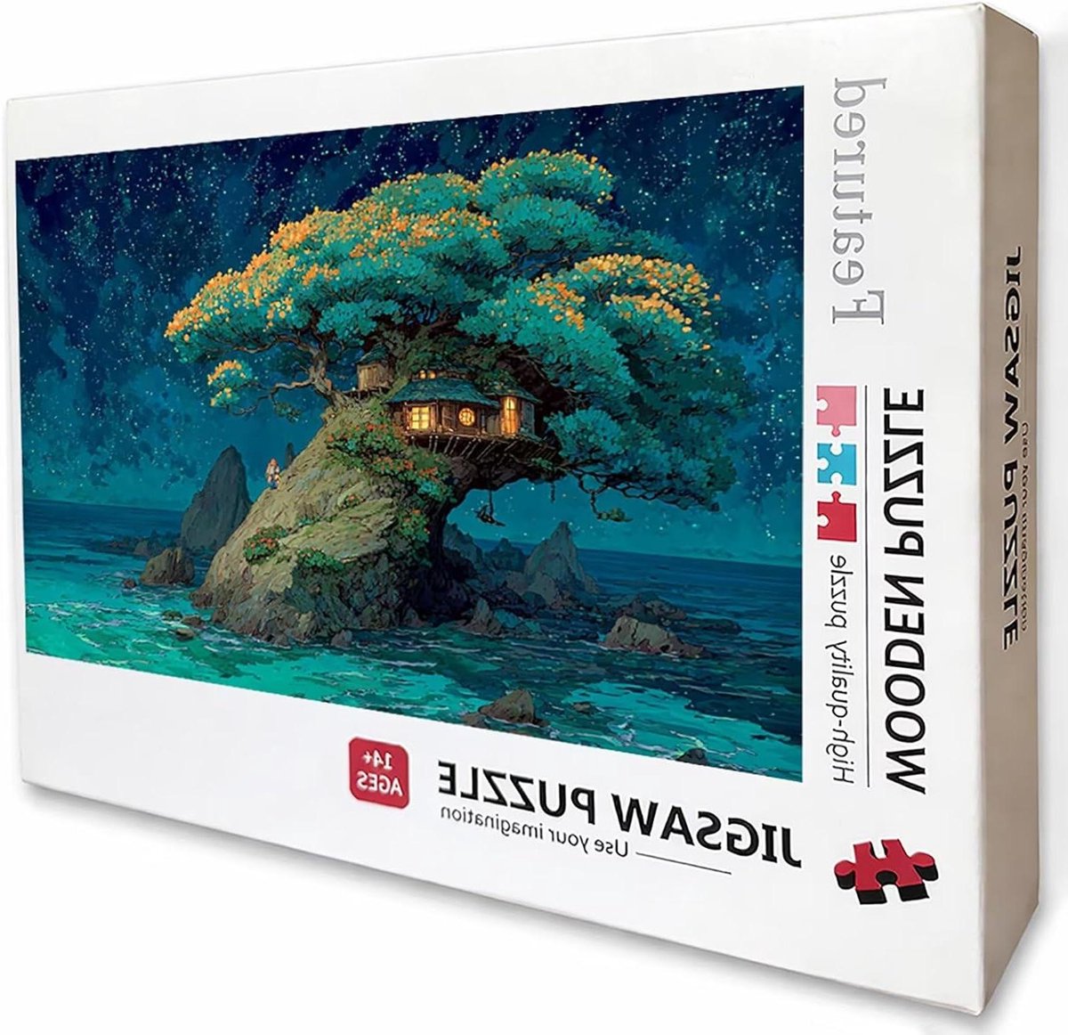 Sterrenhemel Puzzel - Legpuzzel Volwassenen - Ontspannende Tijdverdrijf - Achterkant met Letters - 156 x 105 cm - Meerdere Kleuren