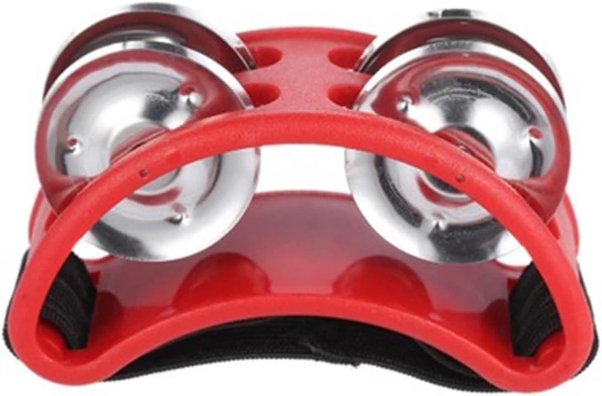 Voet Tamboerijn - Pedaal Percussie - Muziek Begeleiden - Handsfree Spelen - Eén Maat - Rood